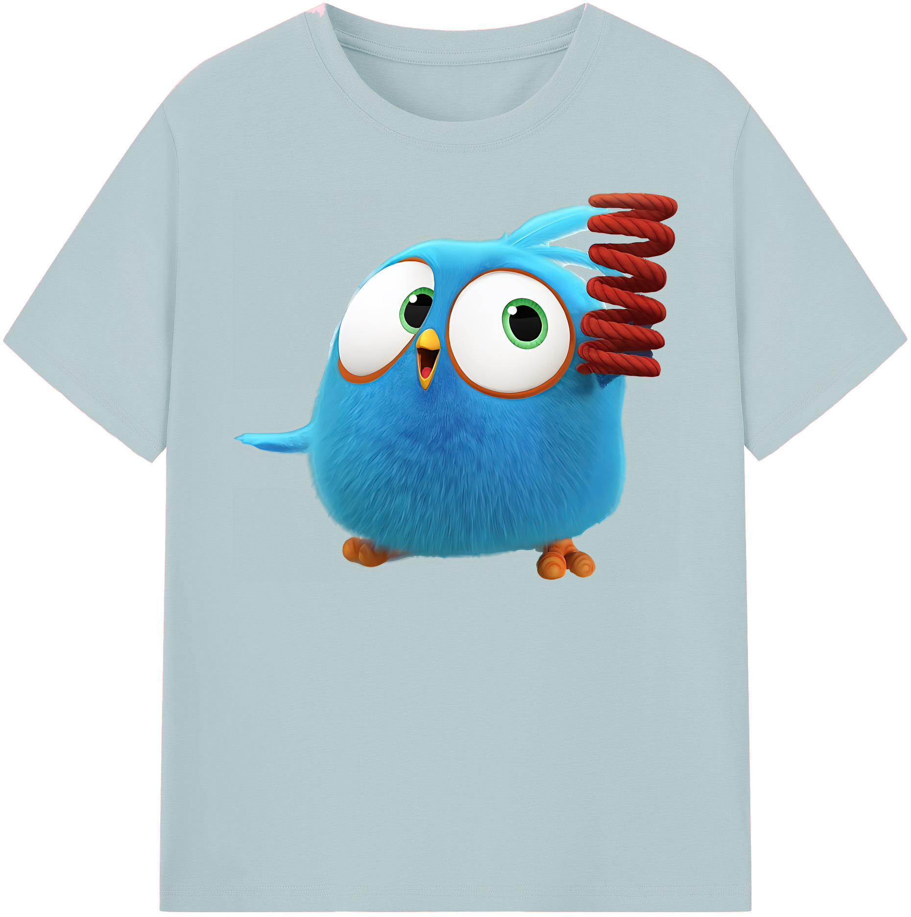 （画像用） Angry Birds アングリーバード 綿100％半袖Tシャツ（フロントプリント）